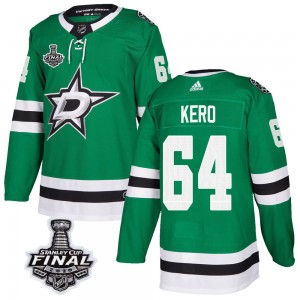 Men's Adidas Dallas Stars Tanner Kero Green Home 2020 Stanley Cup Final Bound Jersey - Authentic
