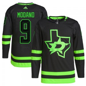 Men's Adidas Dallas Stars Mike Modano Black Alternate Primegreen Pro Jersey - Authentic