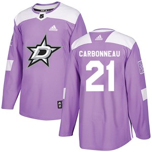 Youth Adidas Dallas Stars Guy Carbonneau Purple Fights Cancer Practice Jersey - Authentic