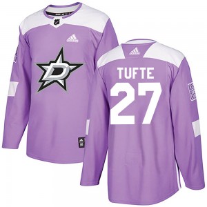 Youth Adidas Dallas Stars Riley Tufte Purple Fights Cancer Practice Jersey - Authentic
