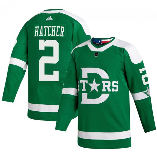 Youth Adidas Dallas Stars Derian Hatcher Green 2020 Winter Classic Jersey - Authentic